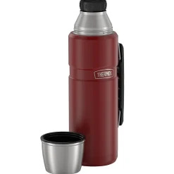 Thermos 40-Ounce Stainless King Vacuum-Insulated Stainless Steel Beverage Bottle, Matte Red (SK2010MR4)