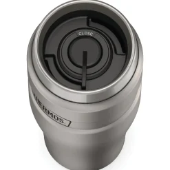 Thermos 16-Ounce Stainless King Vacuum-Insulated Stainless Steel Travel Tumbler, Matte Steel (SK1005MSTRI4)