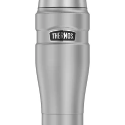 Thermos 16-Ounce Stainless King Vacuum-Insulated Stainless Steel Travel Tumbler, Matte Steel (SK1005MSTRI4)