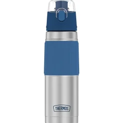 Thermos Stainless Steel Vacuum Insulated Water Bottle, 18 oz., Slate Blue (THR2465SSB6)