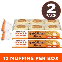 Thomas Original English Muffins, 13 oz., 24/Pack (21702)