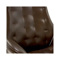 Thomasville Furniture Brooks Ergonomic Bonded Leather Swivel Executive Chair, Brown (51493-BRN)