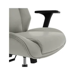 Thomasville Furniture Darius Ergonomic Bonded Leather Swivel Executive Chair, Gray (51490-GRY)