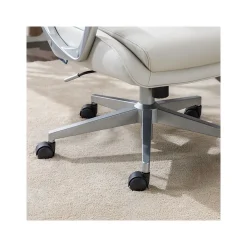 Thomasville Furniture Josephine Ergonomic Bonded Leather Swivel Manager Chair, Beige (60071-CRM)