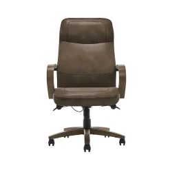 Thomasville Furniture Lockhart Ergonomic Bonded Leather Swivel Executive Chair, Brown (51494-BRN)