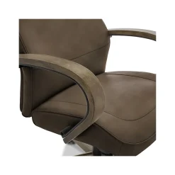 Thomasville Furniture Lockhart Ergonomic Bonded Leather Swivel Executive Chair, Brown (51494-BRN)