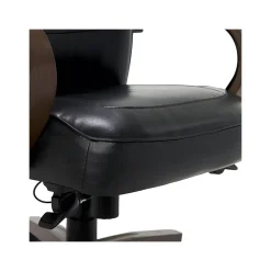 Thomasville Furniture Lockhart Ergonomic Bonded Leather Swivel Executive Chair, Black (51494-BLK)