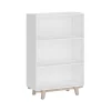 Thomasville Furniture Whitney 3-Shelf 48"H Bookcase, White (SPLS-WHBK-TV)