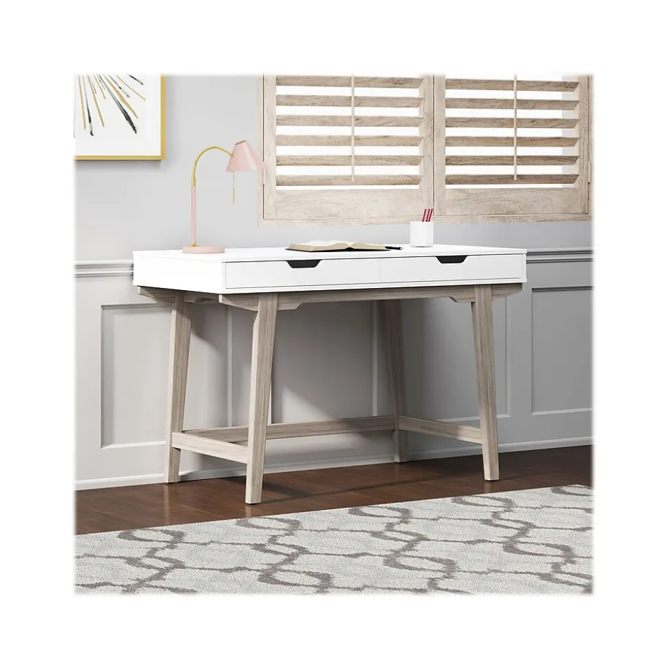 Thomasville Furniture Whitney 48"W Writing Desk, Snowy White (SPLS-WH48D-TV)