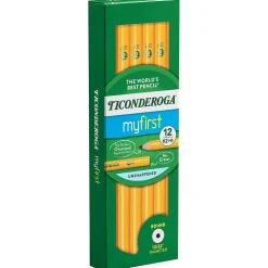 Ticonderoga Beginners Wooden Pencil, 2.2mm, #2 Soft Lead, Dozen (13080)