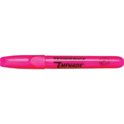 Ticonderoga Emphasis Fluorescent Highlighter, Chisel Tip, Pink (X47066)