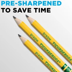 Ticonderoga Golf Pre-Sharpened Wooden Pencil, 2.2mm, #2 Medium Lead, 72/Pack (13472)