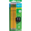 Ticonderoga My First Pre-Sharpened Wooden Pencil, 1.3mm, #2 Medium Lead, 4/Pack (X33309X)