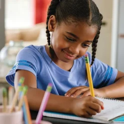 Ticonderoga My First Pre-Sharpened Wooden Pencil, 1.3mm, #2 Medium Lead, 4/Pack (X33309X)