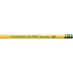 Ticonderoga My First Tri-Write Wooden Pencil, #2 Soft Lead, 36/Pack (X13082)