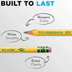 Ticonderoga My First Tri-Write Wooden Pencil, #2 Soft Lead, 36/Pack (X13082)