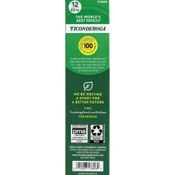 Ticonderoga Pre-Sharpened Wooden Pencil, 2.2mm, #2 Soft Lead, Dozen (X13806X)