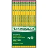 Ticonderoga The World's Best Pencil Wooden Pencil, 2.2mm, #2 Soft Lead, 72/Pack (33904)