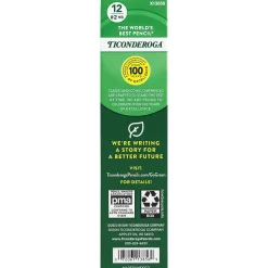 Ticonderoga Tri-Write Wooden Pencil, 2.2mm, #2 Soft Lead, Dozen (X13856X)