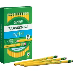 Ticonderoga Wooden Pencil, 0.7mm, #2 Medium Lead, 3 Dozen (DIX33336)