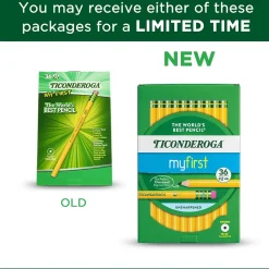 Ticonderoga Wooden Pencil, 0.7mm, #2 Medium Lead, 3 Dozen (DIX33336)