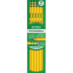 Ticonderoga Wooden Pencil, #3 Hard Lead, 6/Pack (13883)