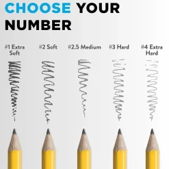 Ticonderoga Wooden Pencil, #1 Very Soft Lead, Dozen (13881)