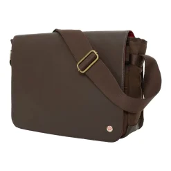 Token Sheridan Nylon Contemporary Messenger Bag, Dark Brown (TK-4346Z-WN DBR)