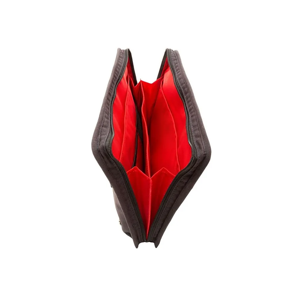 Token Woodlawn Nylon Padfolio with Zipper Closure, Navy (TK-155-WN NVY)