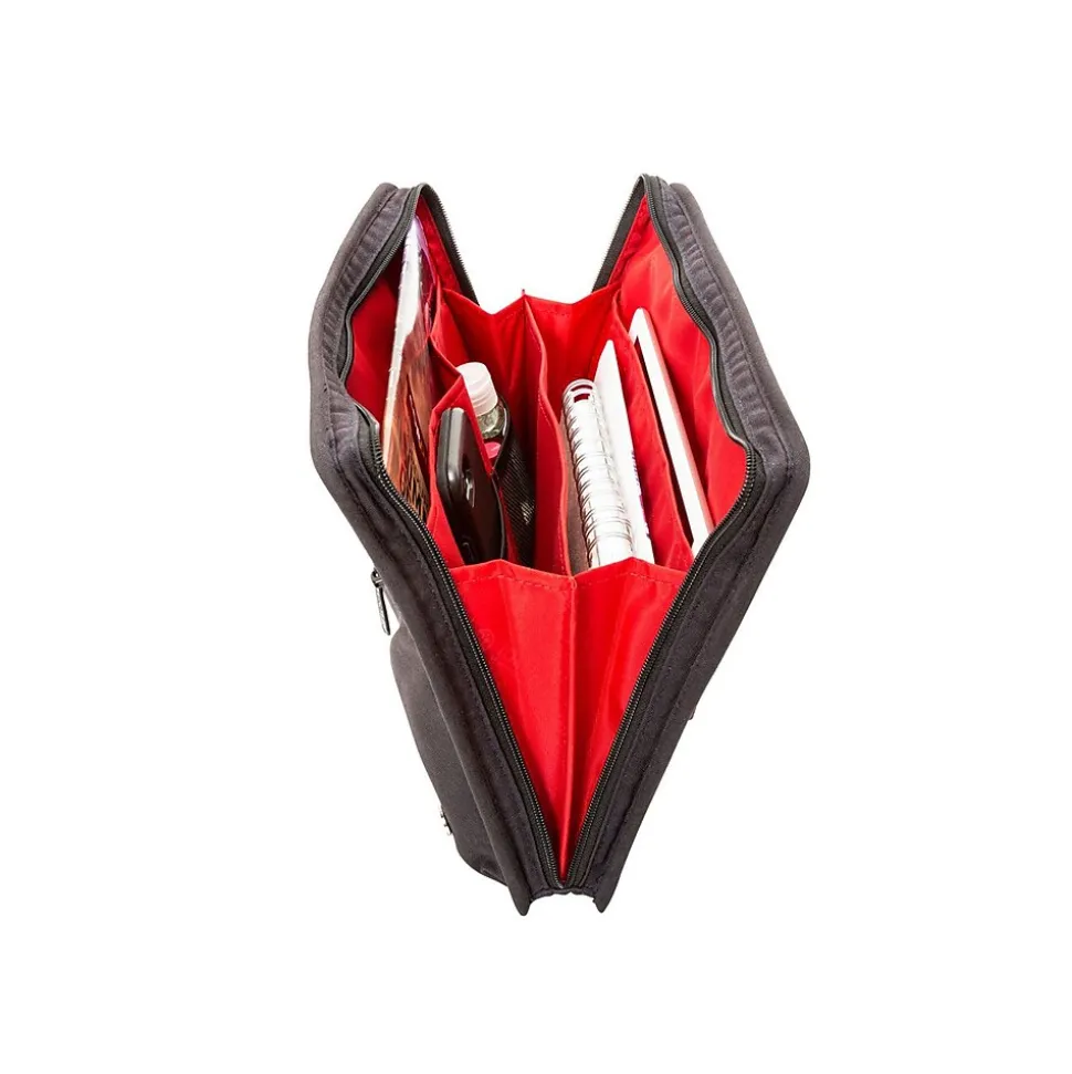 Token Woodlawn Nylon Padfolio with Zipper Closure, Navy (TK-155-WN NVY)