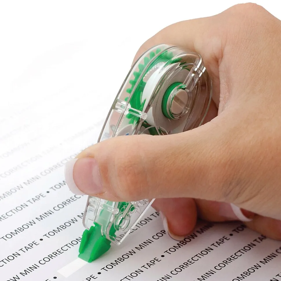 Tombow MONO Mini Correction Tape, White, 10/Pack (68722)