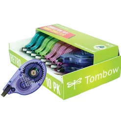 Tombow MONO Retro Correction Tape, White, 10/Pack (68723)