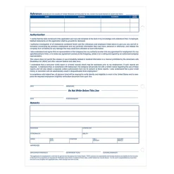 TOPS® Application for Employment, 2-Sided, 8-1/2 x 11