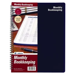 TOPS Bookkeeping Record, 8 Columns, 8.5" x 11", Blue, 32 Sheets/Book (AFR71)