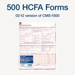 TOPS CMS-1500 Health Insurance Claims, 500/Pack (TOP 50126RV)