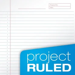 TOPS Docket Gold Notepad, 8.5" x 11.75", Project Ruled, Maroon, 70 Sheets/Pad (63753)