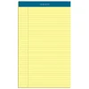 TOPS Docket Notepads, 8.5" x 14", Wide, Canary, 50 Sheets/Pad, 12 Pads/Pack (TOP 63580)