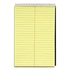 TOPS Docket Steno Book, 6" x 9", Gregg Ruled, Canary, 100 Sheets/Pad (63851)