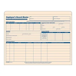 TOPS Employee Record Master File, 20/Pack (TOP 3280)