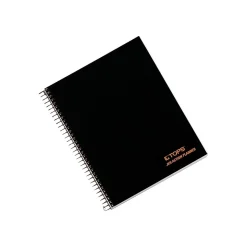 TOPS Jen Action Planner Subject Notebook, 6.73" x 8.5", Project Ruled, 100 Sheets, Black (TOP 63828)