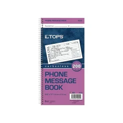 TOPS Message Pad, 5.5" x 11", White, 50 Sheets/Pad (4002)