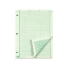 TOPS Notepad, 8.5" x 11", Quad, Green, 200 Sheets/Pad (TOP 35502)