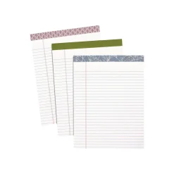 TOPS Notepad, 8.5" x 11" (US letter), Narrow Ruled, Assorted Colors, 50 Sheets/Pad, 1 Pad/Pack (20490/V2)