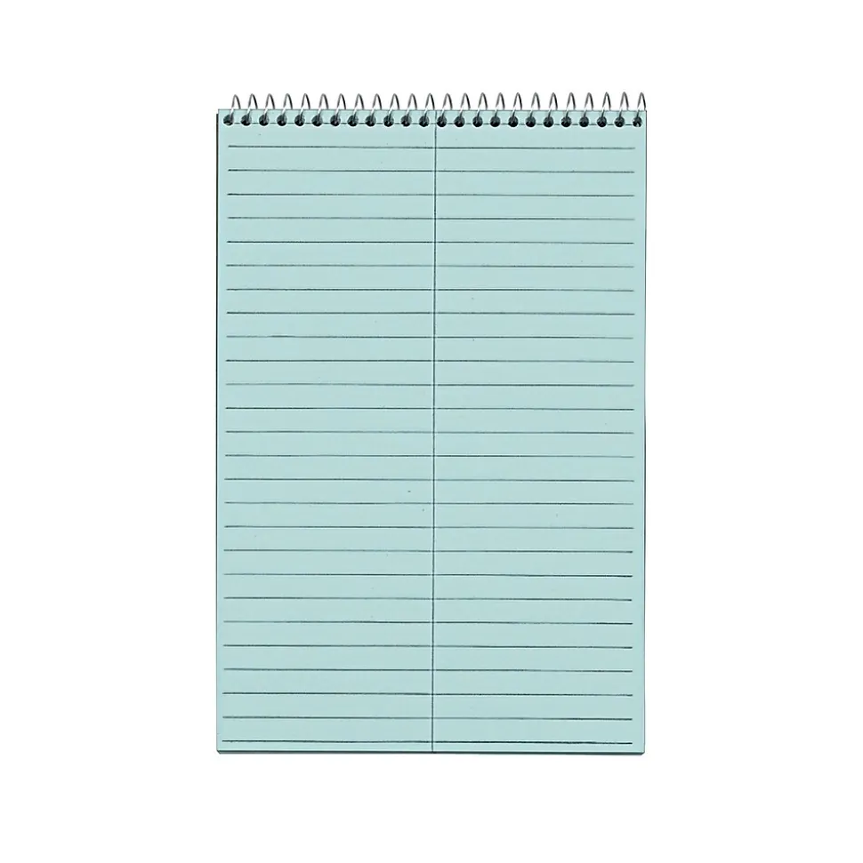 TOPS Prism Steno Pads, 6" x 9", Gregg, Blue, 80 Sheets/Pad, 4 Pads/Pack (TOP 80284)