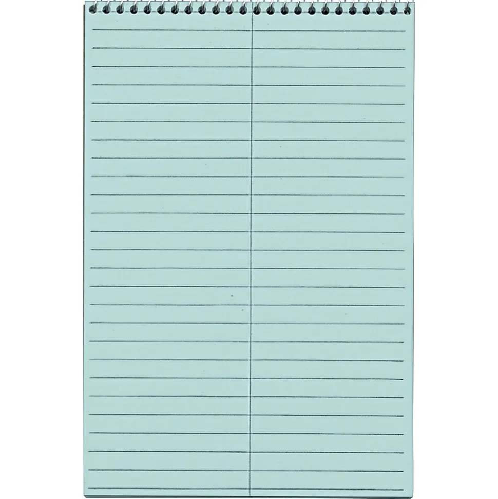 TOPS Prism Steno Pads, 6" x 9", Gregg, Blue, 80 Sheets/Pad, 4 Pads/Pack (TOP 80284)
