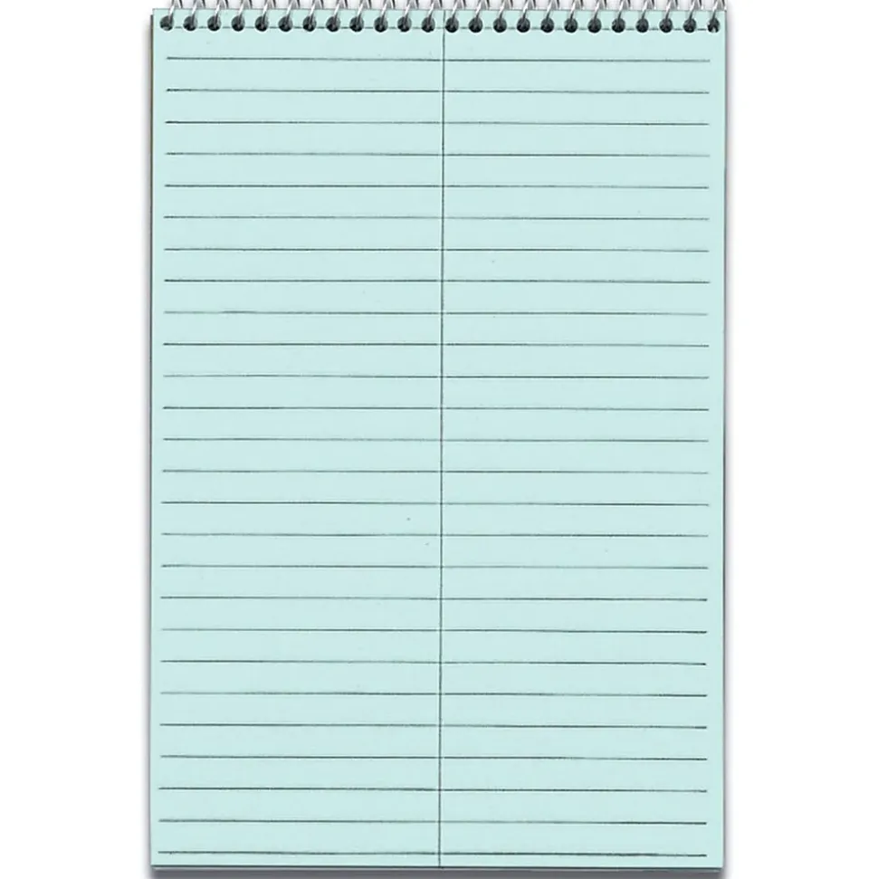 TOPS Prism Steno Pads, 6" x 9", Gregg, Blue, 80 Sheets/Pad, 4 Pads/Pack (TOP 80284)