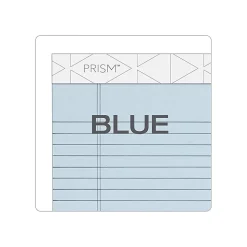 TOPS Prism+ Writing Notepads, 5" x 8", Narrow Ruled, Blue, 50 Sheets/Pad, 12 Pads/Pack (63020)