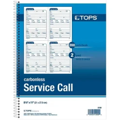 TOPS Professional Notebooks, 8.5" x 11", Wide Ruled, 100 Sheets, White (4100)