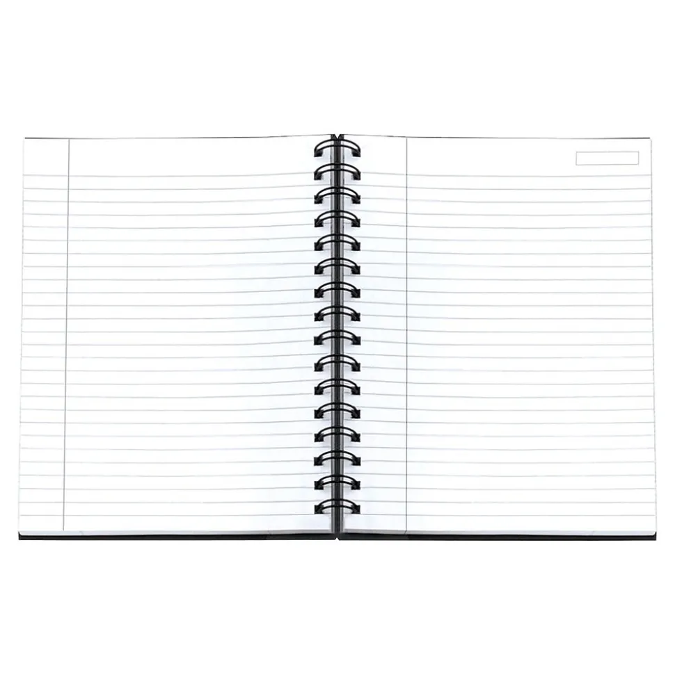 TOPS Royale Professional Notebooks, 5.88" x 8.25", College Ruled, 96 Sheets, Black (25330)