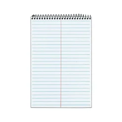 TOPS Second Nature Steno Pad, 6" x 9", Gregg Ruled, White, 80 Sheets/Pad (TOP 74688)
